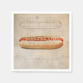 Hot Dog-diagram Servet (Voorkant)