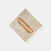 Hot Dog-diagram Servet (Hoek)