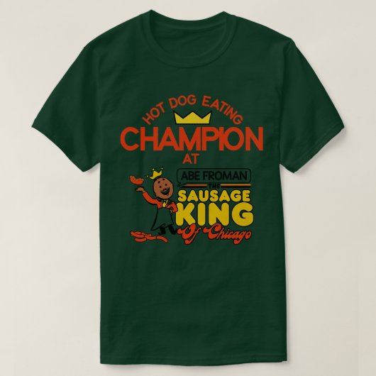 Hot Dog Eating Champion bij Abe Froman T-shirt (Design voorkant)