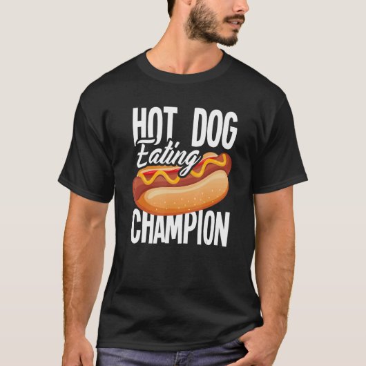 Hot Dog Eating Champion Hot Dog T-shirt (Voorkant)