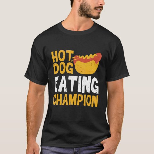 Hot Dog Eating Champion T-shirt (Voorkant)