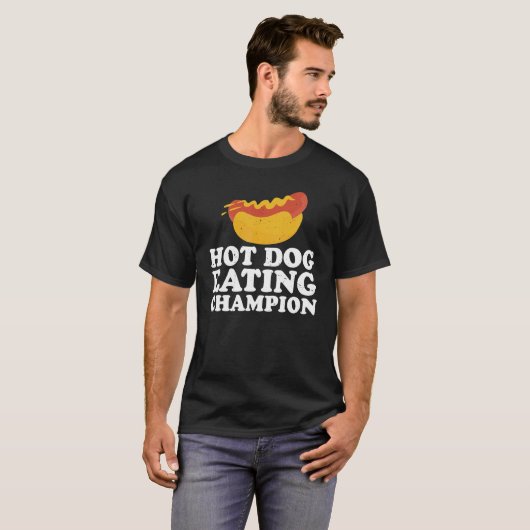 Hot Dog Eating Champion T-shirt (Voorkant volledig)