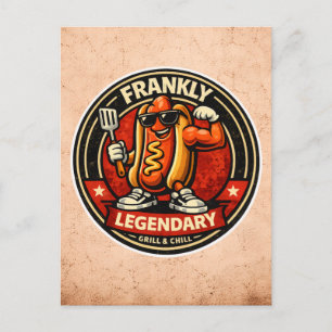 Hot Dog - Eerlijk Legendarisch - Foodie Vrienden Briefkaart