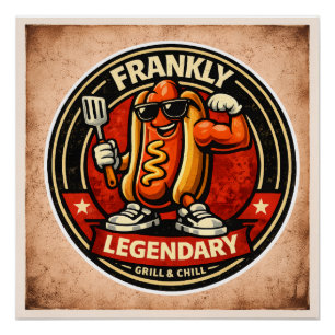 Hot Dog - Eerlijk Legendarisch - Foodie Vrienden Perfect Poster