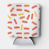 Hot Dog Fast Food BBQ Patroon Blikjeskoeler (Voorkant)