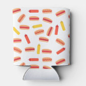 Hot Dog Fast Food BBQ Patroon Blikjeskoeler (Achterkant)