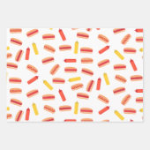 Hot Dog Fast Food BBQ Patroon Inpakpapier Vel (Voorkant 2)