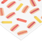 Hot Dog Fast Food BBQ Patroon Tafelkleed (Gekanteld)