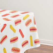 Hot Dog Fast Food BBQ Patroon