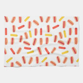 Hot Dog Fast Food BBQ Patroon Theedoek (Horizontaal)