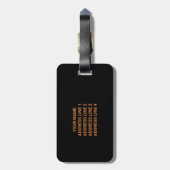 Hot Dog Fast Food illustratie met aangepaste tekst Bagagelabel (Achterkant verticaal)