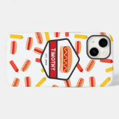 Hot Dog Fast Food Pattern Monogram Case-Mate iPhone Case (Achterkant (horizontaal))