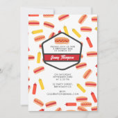 Hot Dog Fast Food Verjaardagsfeestje BBQ Kaart (Voorkant)