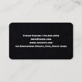 Hot Dog Fast Food Visitekaartje (Achterkant)