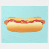Hot Dog Fleece Deken (Voorkant (Horizontaal))