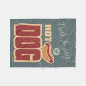 Hot Dog Fleece Deken (Voorkant (Horizontaal))