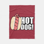 Hot Dog Fleece Deken (Voorkant)