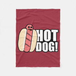 Hot Dog Fleece Deken