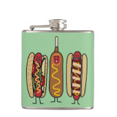 Hot Dog Friends Heupfles (Voorkant)