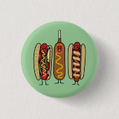 Hot Dog Friends Ronde Button 3,2 Cm (Voorkant)