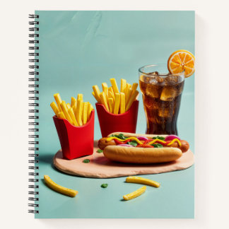 Hot Dog, Fries en Soda Notitieboek