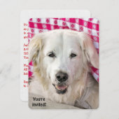 Hot Dog Fry uitnodiging (Voorkant / Achterkant)