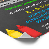 Hot dog Fundraiser evenement sjabloon Poster (Hoek)