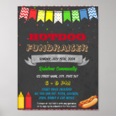 Hot dog Fundraiser evenement sjabloon Poster (Voorkant)