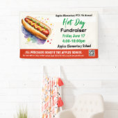 Hot Dog Fundraiser PTO PTA Kerk Banner (Insitu)