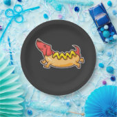 Hot Dog-Funny dog Papieren Bordje (Feest)