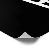 Hot Dog Funny Hot Dog Food Pun Dark BG Poster (Hoek)