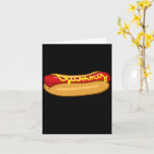 Hot dog funny hot dog lover performance kaart (Gele Bloem)