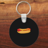 Hot dog funny hot dog lover performance  sleutelhanger (Voorkant)