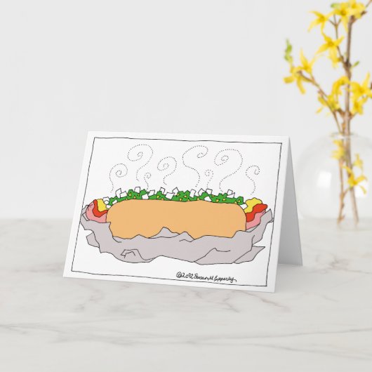 HOT DOG! Gefeliciteerd, ik wist dat je het kon Kaart (Gele Bloem)