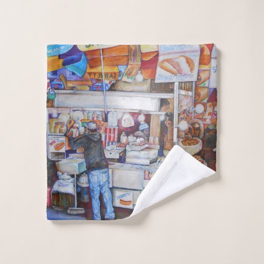 Hot Dog God Bad Handdoek (Wasdoekje)