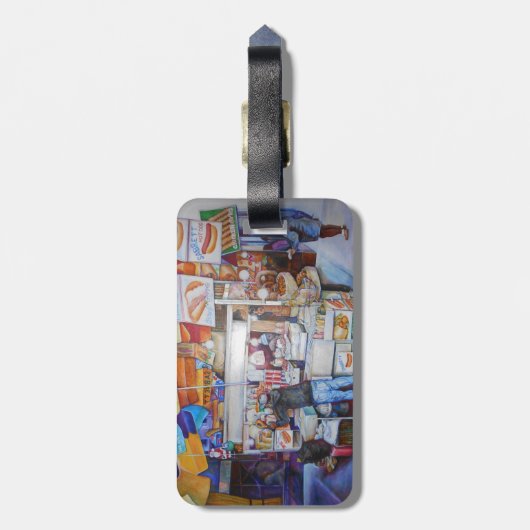 Hot Dog God Bagagelabel (Achterkant verticaal)