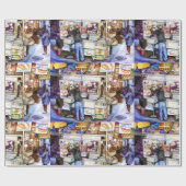 Hot Dog God, New York Cadeaupapier (Vlak)