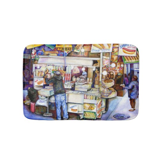 Hot Dog God, New York City Badmat (Voorkant)