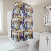 Hot Dog God, New York City Douchegordijn (In situ)