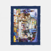 Hot Dog God, New York City Fleece Deken (Voorkant)