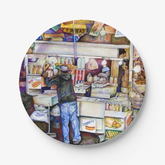 Hot Dog God, New York City Papieren Bordje (Voorkant)