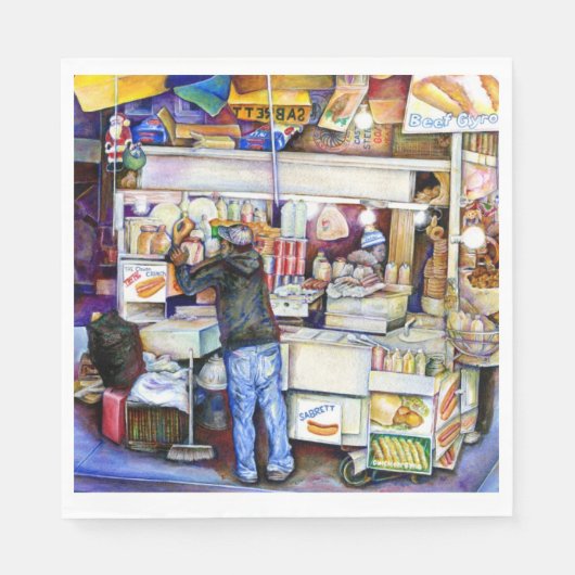 Hot Dog God, New York City Servetten (Voorkant)