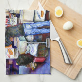 Hot Dog God, New York City Theedoek (Quarter Fold)