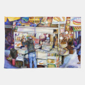 Hot Dog God, New York City Theedoek (Horizontaal)