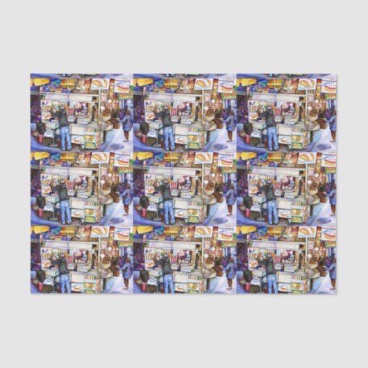 Hot Dog God, New York Tissuepapier (Voorkant)