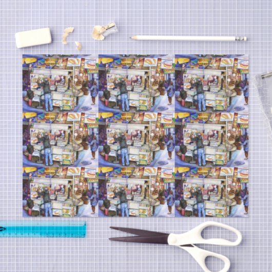 Hot Dog God, New York Tissuepapier (Craft)