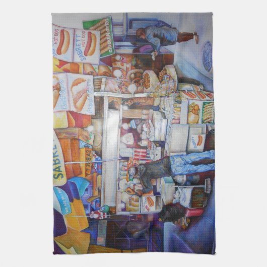 Hot Dog God Theedoek (Verticaal)