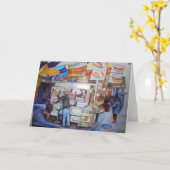 Hot Dog God Wenskaart Kaart (Gele Bloem)