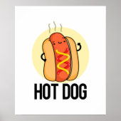 Hot Dog Grappige Snack Pun Poster (Voorkant)