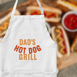 Hot Dog Grill Zomer Achtertuin Papa's BBQ Mannen S Lang Schort